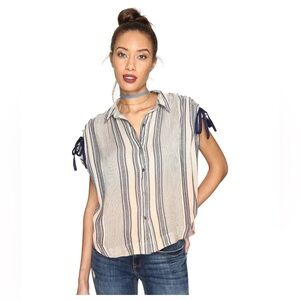 Free People Adjustable Tie Shoulder Top